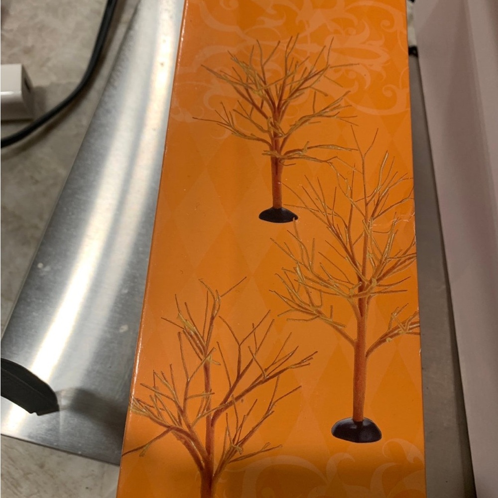 Department 56 Orange Holiday Tree Decor